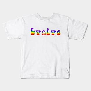 Evolve Rainbow Stripes Kids T-Shirt